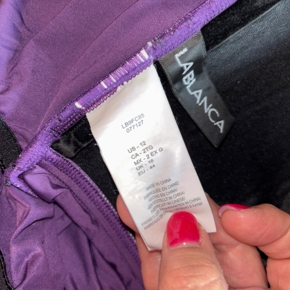 La Blanca size 12 tankini 3-piece set - Picture 10 of 12